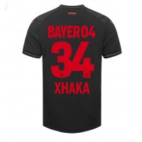 Billiga Bayer Leverkusen Granit Xhaka #34 Hemma fotbollskläder 2023-24 Kortärmad